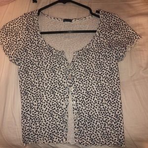 Brandy Melville ruffle top